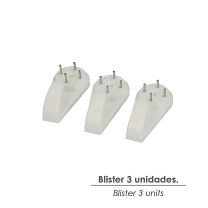 Cuelga Cuadros Gancho Grande (Blister 3 unidades) Clavar