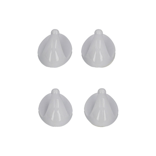 Colgador Oryx Blanco Pequeño (Blister 4 Unidades ) Adhesivo