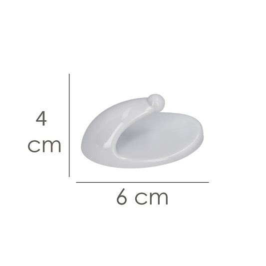 Colgador Oryx  Blanco Grande (Blister  2 Unidades) Adhesivo