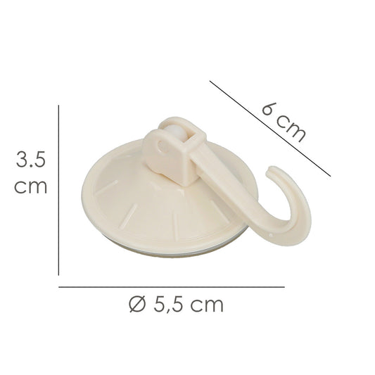 Colgador Oryx Ventosa Accionable 54 mm. (Blister 2 Unidades) Adhesivo