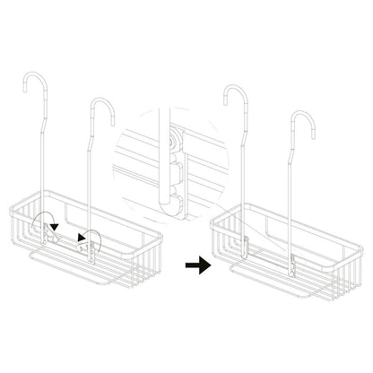 Cestillo Inox Para Colgar 1 Altura. 280 x 105 x 335 mm.