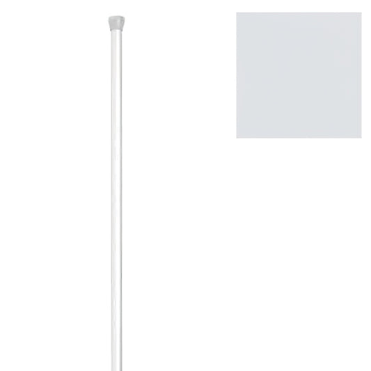 Barra Baño Recta Extensible 18 mm. (0,74-1,26) Blanco