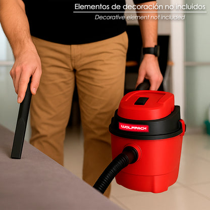Aspirador Soplador Plástico Agua Y Polvo 10 Litros / 1000 Watt.