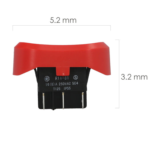Interruptor Para Aspirador Inoxidable (Codigo 07010450)