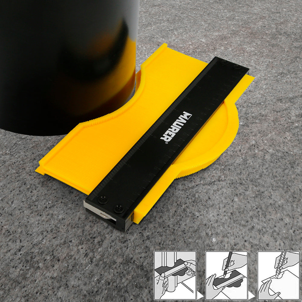 Medidor De Contornos 100x125 mm. Con Bloqueo. Medidor De Perfiles, Medidor Formas, Duplicador Perfiles, Preciso,Dureza Ajustable