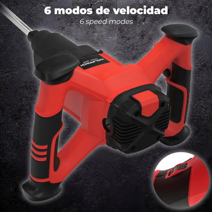 Mezclador Electrico 1800 Watt 6 Velocidades Con Variador de Potencia