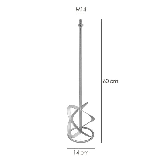 Mezclador Cola Recambio M14 140x600 mm.