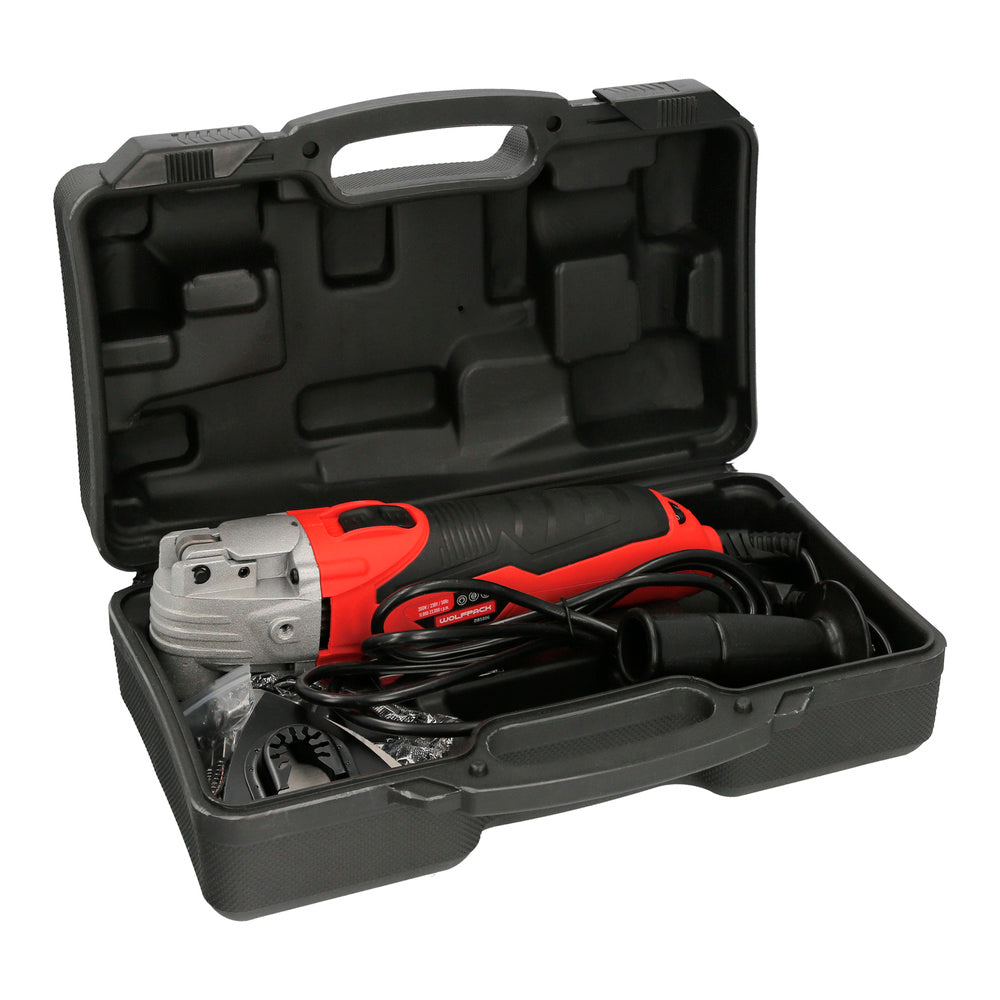 Herramienta Multifuncion Oscilante 300 Watt. Con Accesorios 23.000 R.P.M. Variador Velocidad, Cambio Rapido Hoja, Cortar, Lijar