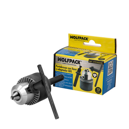 Adaptador Martillo SDS Plus A Portabrocas Ø 13 mm.mm. porta Brocas Con Llave, Adaptador Sds, Sds A Brocas