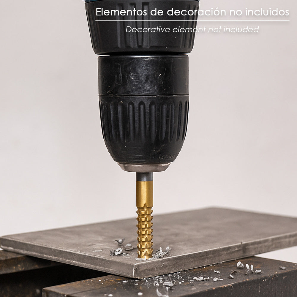 Fresa Rotativa Para Metales HSS  Ø 6 x 80 mm. Para Taladro / Fresadora