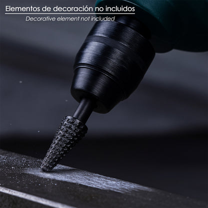 Fresa Rotativa Para Metal Conica Ø 6 a 15 mm. Para Taladro / Fresadora