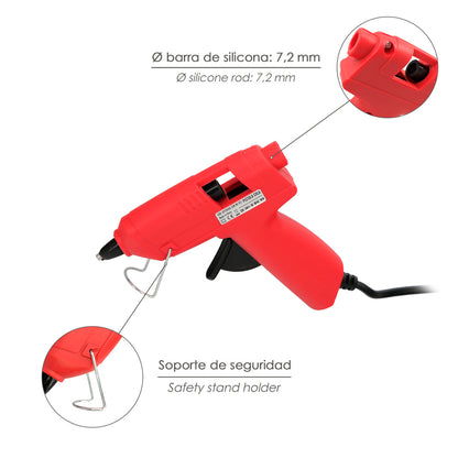 Pistola Termocolante Wolfpack- IDE 10w/ 7 mm.