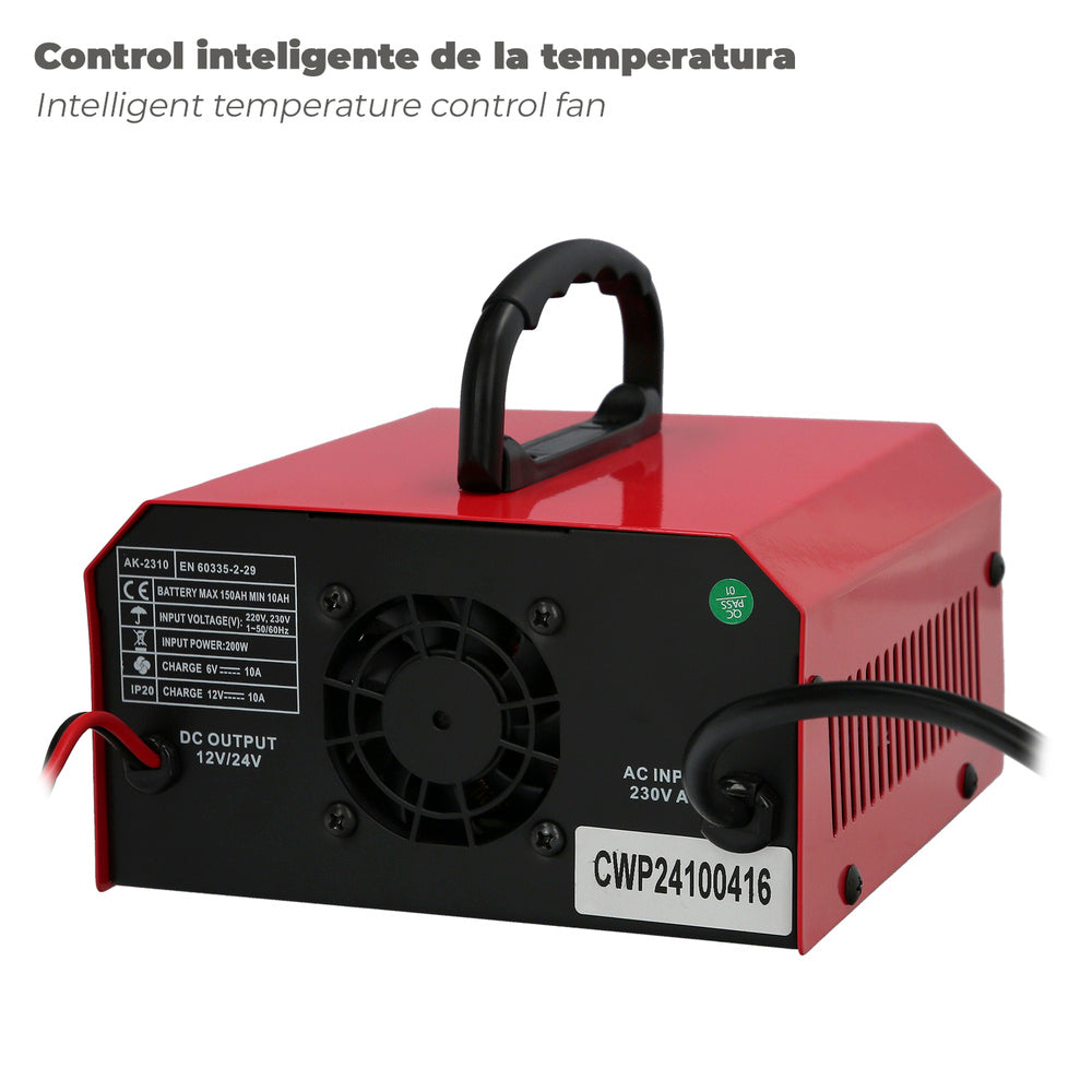 Carga Baterias Con Mantenedor De Carga 6/12v 10-150 Ah Automatico