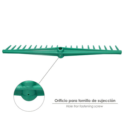Rastrillo Polipropileno 20 Puas Profesional 63 cm. Rastrillo Jardin, Rastrillo Aceituna, Rastrillo Hojas, Cepillo Hojas Jardin,