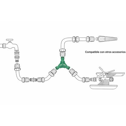 Conector Union Manguera Plastico Saturnia
