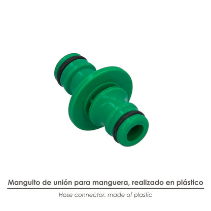 Manguito Union Manguera Plastico (Blister)