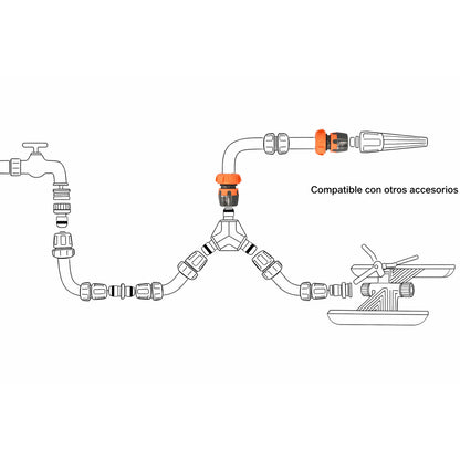 Conector Manguera Soft-Touch 3/4