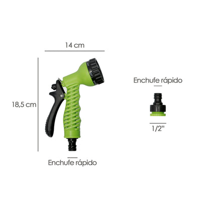 Portamangueras Pared 10 Metros Con Pistola