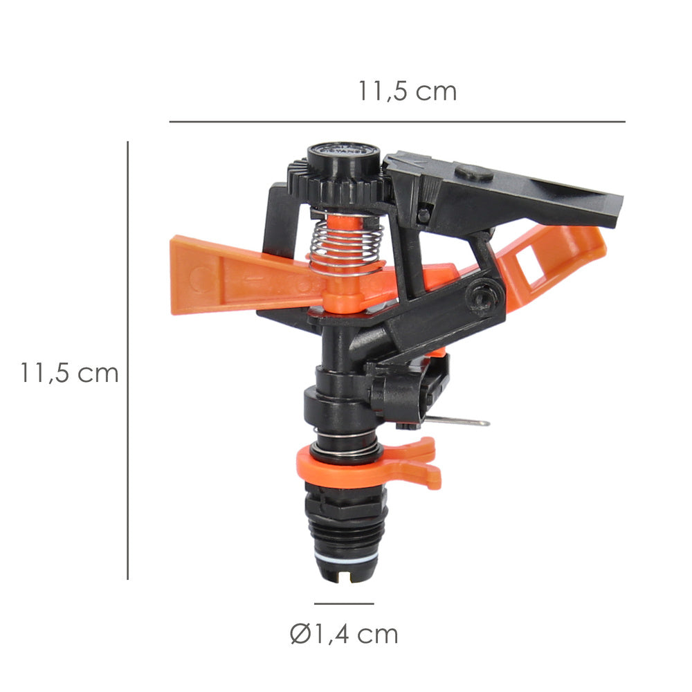 Aspersor Riego Regulable Sectorial Plastico  Toma 1/2" Fabricado En plastico, Riego De Jardines / Cesped