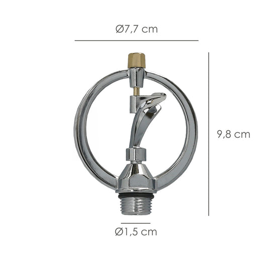 Aspersor  Aluminio Rotativo