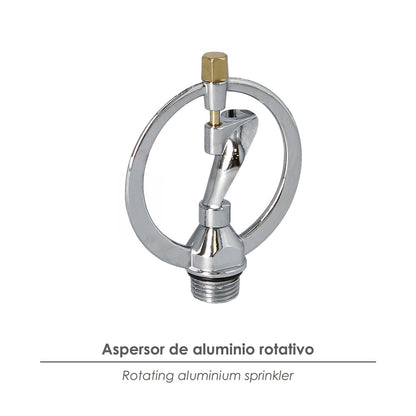 Aspersor  Aluminio Rotativo