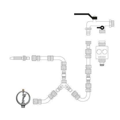 Aspersor  Aluminio Rotativo