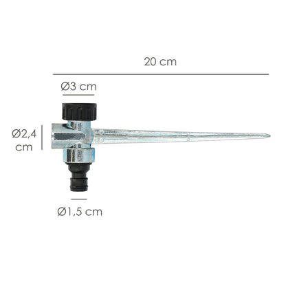 Pincho Para Aspersor Metalico Saturnia Con Racord Manguera