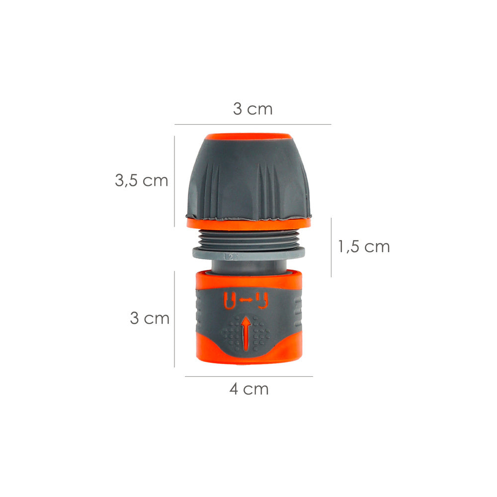 Conector Manguera Plastico Universal  1/2" 5/8" 3/4"