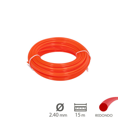 Hilo Nylon Redondo Ø 2,4 mm. (Rollo 15 metros)