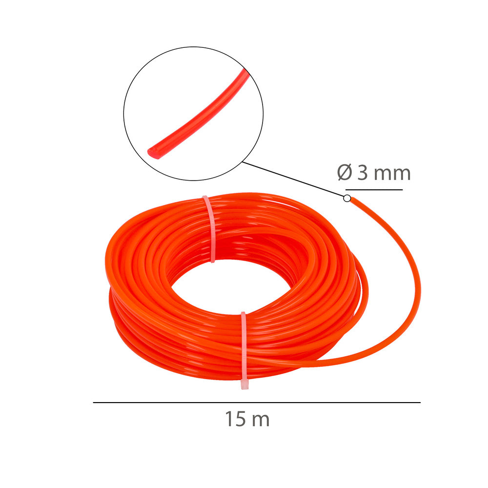 Hilo Nylon Redondo Ø 3,0 mm. (Rollo 15 metros)