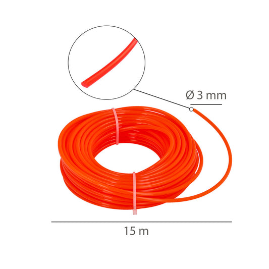 Hilo Nylon Redondo Ø 3,0 mm. (Rollo 15 metros)