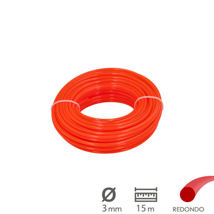Hilo Nylon Redondo Ø 3,0 mm. (Rollo 15 metros)