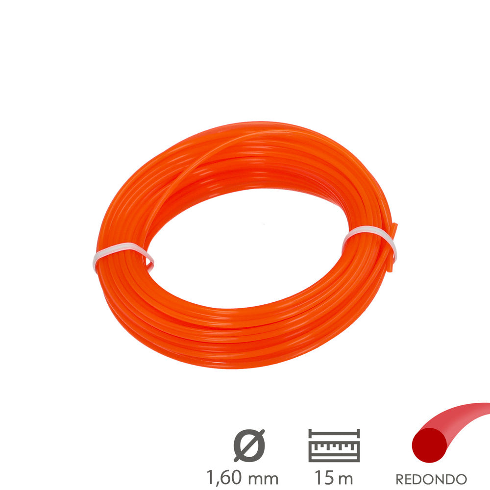 Hilo Nylon Redondo Ø 1,6 mm. (Rollo 15 metros)