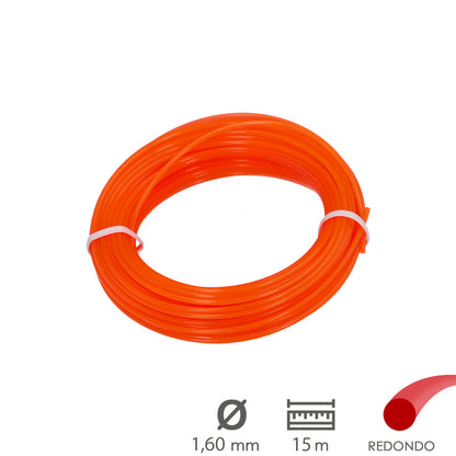 Hilo Nylon Redondo Ø 1,6 mm. (Rollo 15 metros)