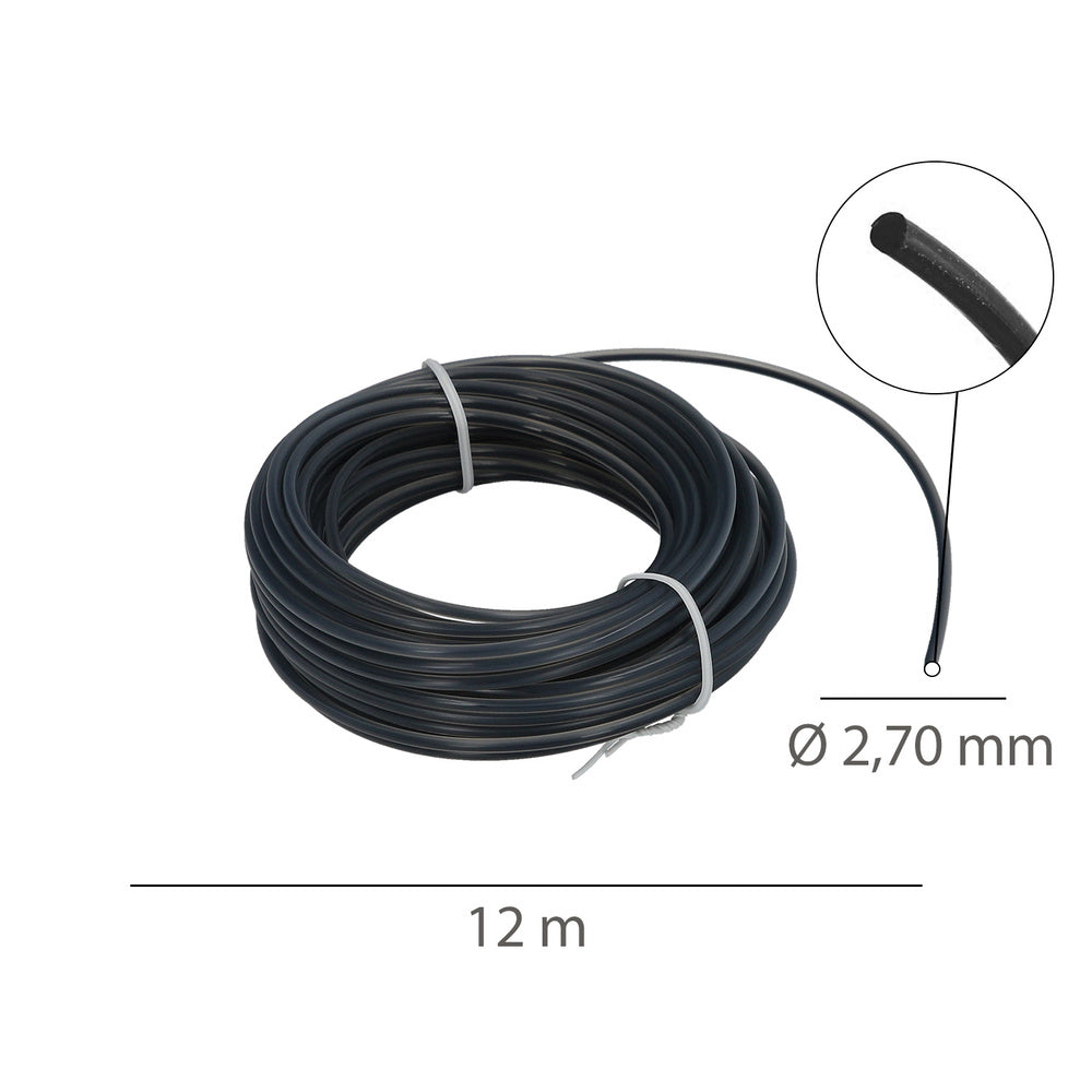 Hilo Nylon Redondo Profesional Ø 2,7 mm. (Rollo 12 metros)