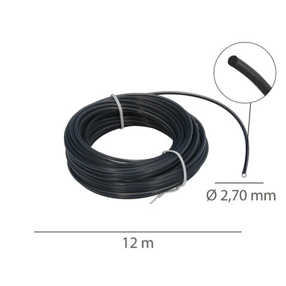 Hilo Nylon Redondo Profesional Ø 2,7 mm. (Rollo 12 metros)