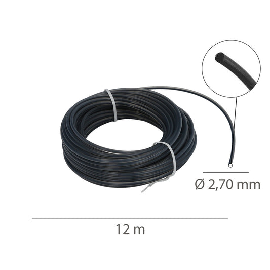 Hilo Nylon Redondo Profesional Ø 2,7 mm. (Rollo 12 metros)