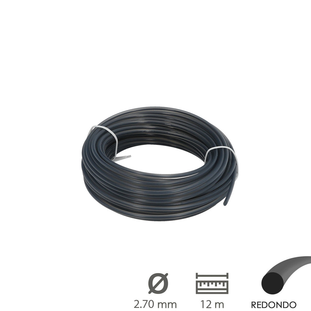 Hilo Nylon Redondo Profesional Ø 2,7 mm. (Rollo 12 metros)