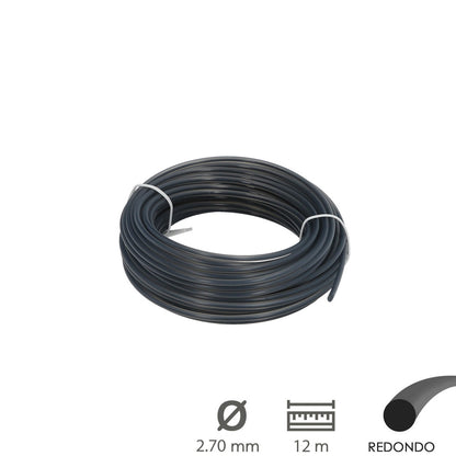 Hilo Nylon Redondo Profesional Ø 2,7 mm. (Rollo 12 metros)