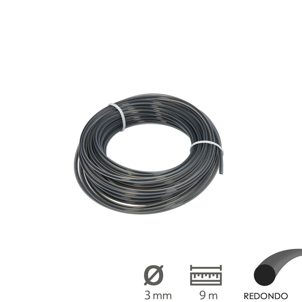 Hilo Nylon Redondo Profesional Ø 3,0 mm. (Rollo 9 metros)