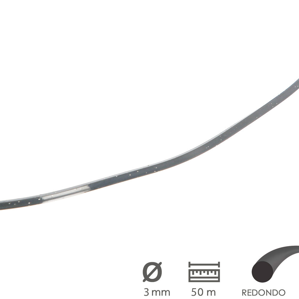 Hilo Nylon/Aluminio Redondo Profesional Ø 3,0 mm. (Dispensador 50 metros)