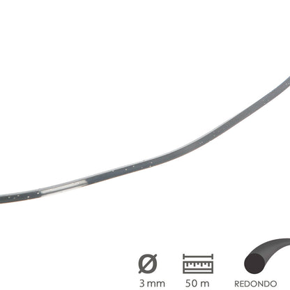 Hilo Nylon/Aluminio Redondo Profesional Ø 3,0 mm. (Dispensador 50 metros)