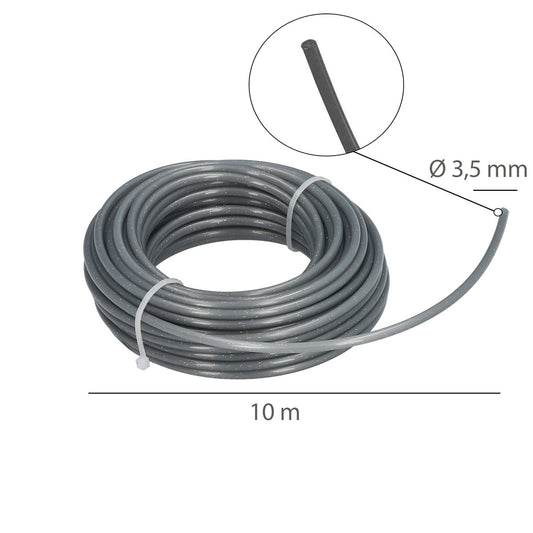 Hilo Nylon/Aluminio Redondo Profesional Ø 3,5 mm. (Rollo 10 metros)