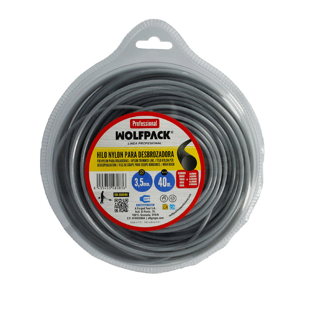 Hilo Nylon / Aluminio Redondo Profesional Ø 3,5 mm. (Dispensador 40 metros)
