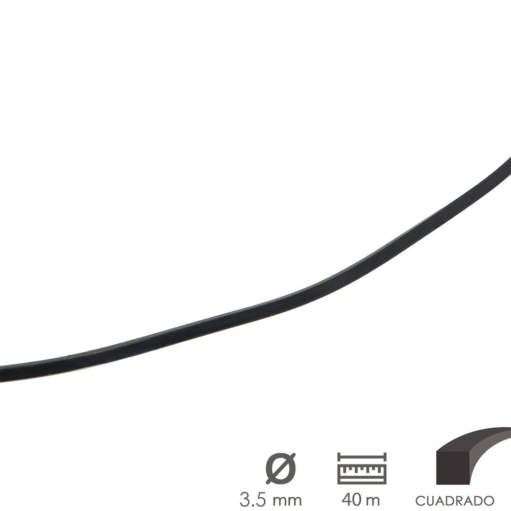 Hilo Nylon / Aluminio Cuadrado Profesional Ø 3,5 mm. (Bobina 40 metros)