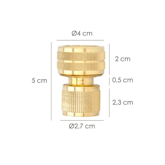 Conector Manguera Laton  3/4" Hembra, Adaptador Grifo, Conector Grifo A Conector Rapido