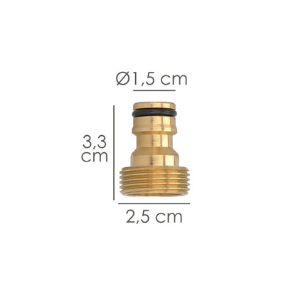 Adaptador Manguera Laton  3/4" macho
