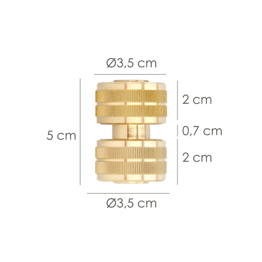 Reparador Laton Para Mangueras 3/4". Blister 1 pieza
