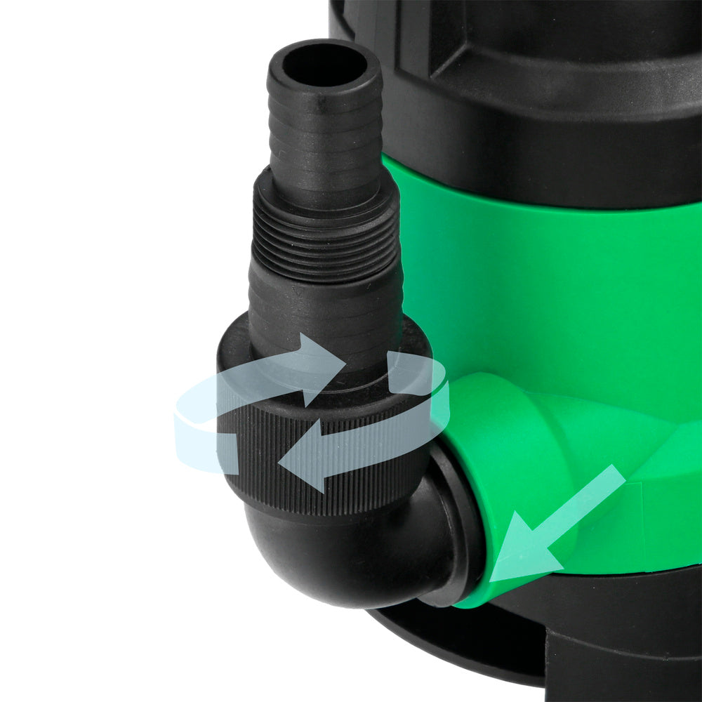 Bomba Aguas Sucias Sumergible 450 W. 8.000 lts/hora, Profundidad 5  Mts, Elevación 5,5 mts. Particulas max. Ø 30 mm.