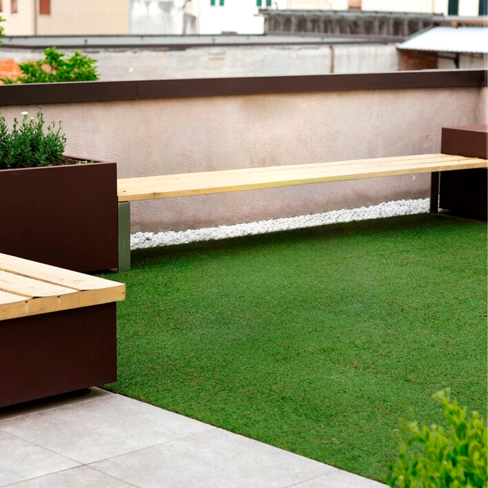 Cesped Artificial 7 mm. Rollo 1x25 mt. Césped Moqueta Para Interior y Exterior. Jardín, Terraza, Balcón. Uso Domestico
